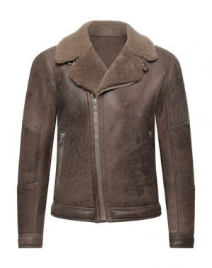 Куртка DFOUR. Цвет: коричневый