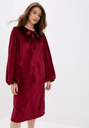 Платье Imago. Цвет: бордовый