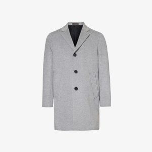 Storvick однобортное пальто классического кроя из смесовой шерсти , серый Oscar Jacobson