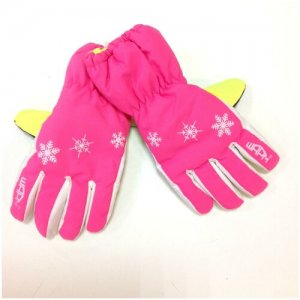 Перчатки Лыжные Розовый 14 р-р Спиногрызы. Цвет: розовый