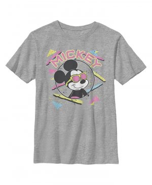 Мальчик Микки & Солнцезащитные очки Друзья 90-х годов Детская футболка с , серый Disney