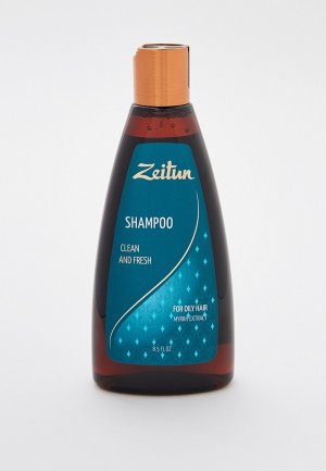Шампунь Zeitun здоровье и свежесть, для жирных волос с экстрактом мирры, 250 мл. Цвет: прозрачный
