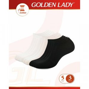 Носки , 5 пар, размер 39-41, мультиколор, коричневый Golden Lady. Цвет: коричневый/микс