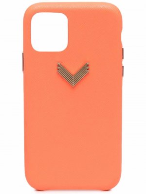 Чехол для iPhone 11 Pro с логотипом Manokhi. Цвет: оранжевый