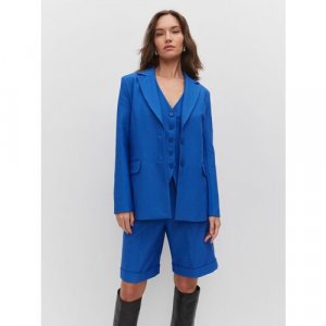 Пиджак , размер 44, синий TO BE ONE. Цвет: синий
