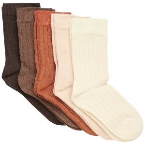 Носки Ankle Rib 5 Pack, разноцветный Minymo