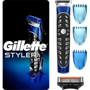 Fusion Styler 4 в 1 Прецизионный триммер для волос на теле и бороды Бритва кромок Gillette