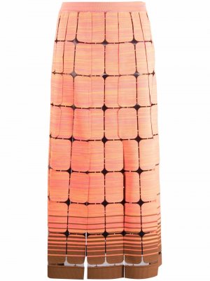 Panelled high-waisted skirt Aviù. Цвет: оранжевый