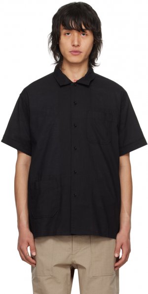 Черная рубашка с накладным карманом Engineered Garments