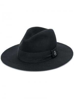 Шляпа-федора с лентой Billionaire. Цвет: черный