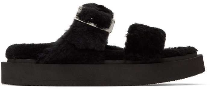 Черные зимние сандалии Jolanda Giuseppe Zanotti