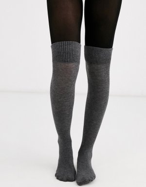 Серые колготки с имитацией носков -Серый Jonathan Aston