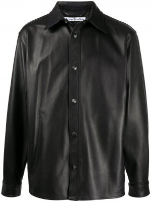 Куртка с воротником Acne Studios. Цвет: черный