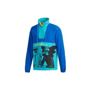 Neo Повседневная Лоскутная Уличная Куртка Унисекс Синяя FU3589 Adidas