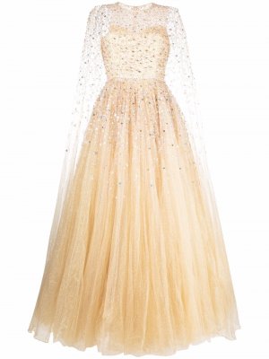 Crystal-embellished gown Jenny Packham. Цвет: золотистый