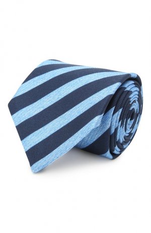 Шелковый галстук Kiton. Цвет: голубой