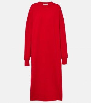 Странное платье макси из кашемира , красный Extreme Cashmere