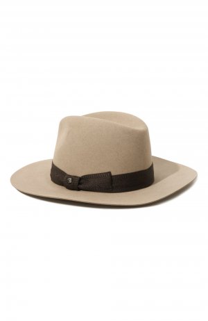 Фетровая шляпа Stefano Ricci. Цвет: бежевый