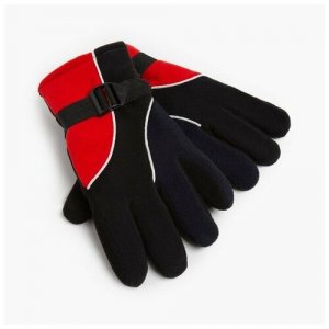 Перчатки, размер 25, красный, черный Minaku