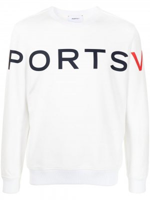 Свитер с длинными рукавами и логотипом Ports V. Цвет: белый
