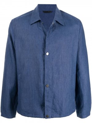 Легкая куртка на пуговицах Gieves & Hawkes. Цвет: синий