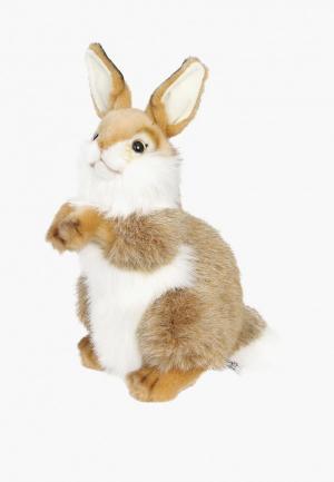 Игрушка мягкая Hansa Кролик рыжий, 30 см. Цвет: бежевый