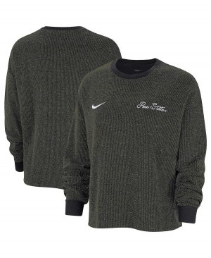 Черный женский пуловер с надписью Penn State Nittany Lions Yoga Script , Nike