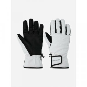 Перчатки , размер 7.5, белый GLISSADE. Цвет: белый/белый-черный