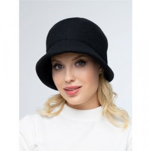 Шляпа классический , демисезон/зима, шерсть, размер 56-58, черный Планже. Цвет: черный/черный