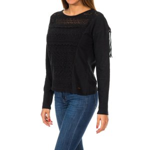 Женская кружевная футболка с бахромой Colorado G60002ON, свитер длинными рукавами SUPERDRY