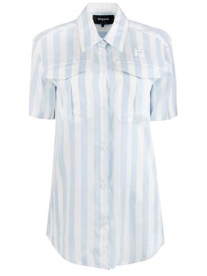 Шелковая блуза ROCHAS. Цвет: разноцветный