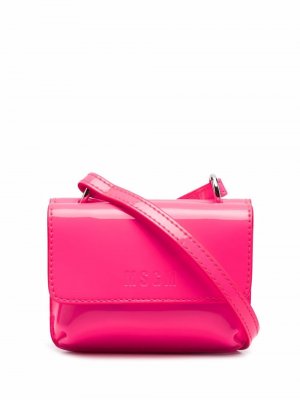 Мини-сумка через плечо MSGM. Цвет: розовый