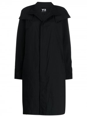 Однобортное пальто Travel Y-3. Цвет: черный