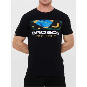 Футболка Bad Boy Mens RIO T-shirt черная XS. Цвет: черный