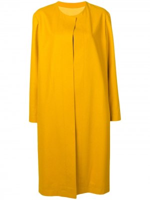 Длинное кашемировое пальто Yarden Liska. Цвет: желтый