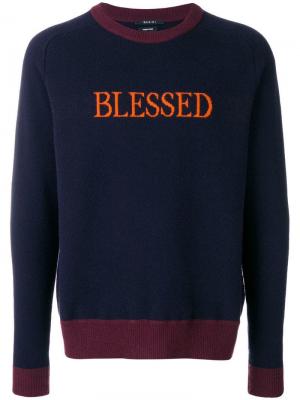 Blessed knit sweater Qasimi. Цвет: синий