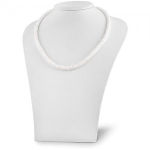 Белый серебряный ювелирный чокер (ожерелье, колье) из натурального белого коралла L'ATTRICE. Цвет: белый