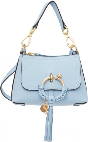 Синяя мини-сумка Joan See By Chloe, цвет Softy blue Chloé