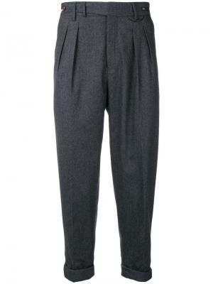 Укороченные классические брюки Pt01. Цвет: серый