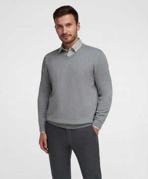 Пуловер трикотажный KWL-0677 GREY HENDERSON. Цвет: серый