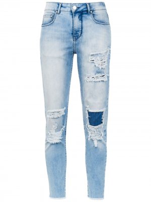 Укороченные джинсы скинни Viena Amapô. Цвет: синий