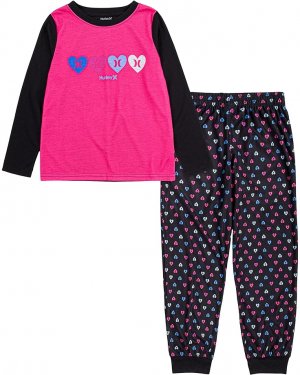 Пижамный комплект Pajama Top and Pants Two-Piece Set, черный Hurley