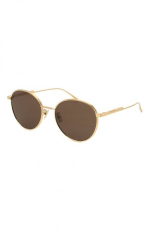 Солнцезащитные очки Bottega Veneta. Цвет: золотой