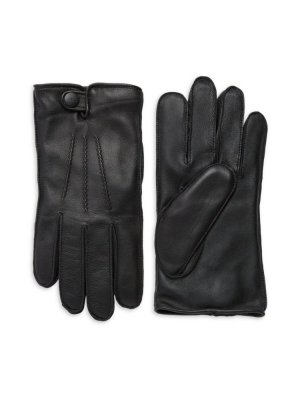 Технические перчатки Mestisse из кожи и искусственного меха Ugg, черный UGG