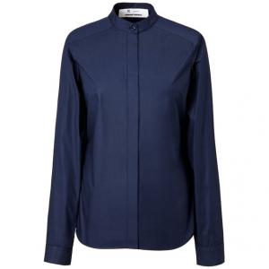 Блузка из хлопка – ETIENNE DEROEUX POUR R/essentiel R ESSENTIEL. Цвет: белый,темно-синий