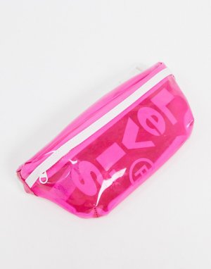 Розовая прозрачная сумка-кошелек на пояс Levis-Розовый Levi's