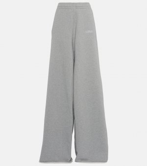 Спортивные брюки оверсайз из смесового хлопка , серый Vetements