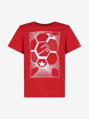 Футболка для мальчиков , Красный Demix. Цвет: красный
