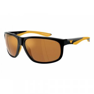 Солнцезащитные очки EMPORIO ARMANI, золотой, желтый Armani. Цвет: золотистый/желтый/черный