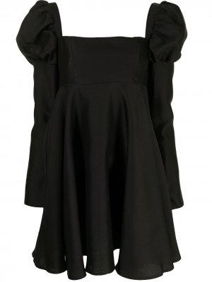 Платье мини Swifts с пышными рукавами Macgraw. Цвет: черный